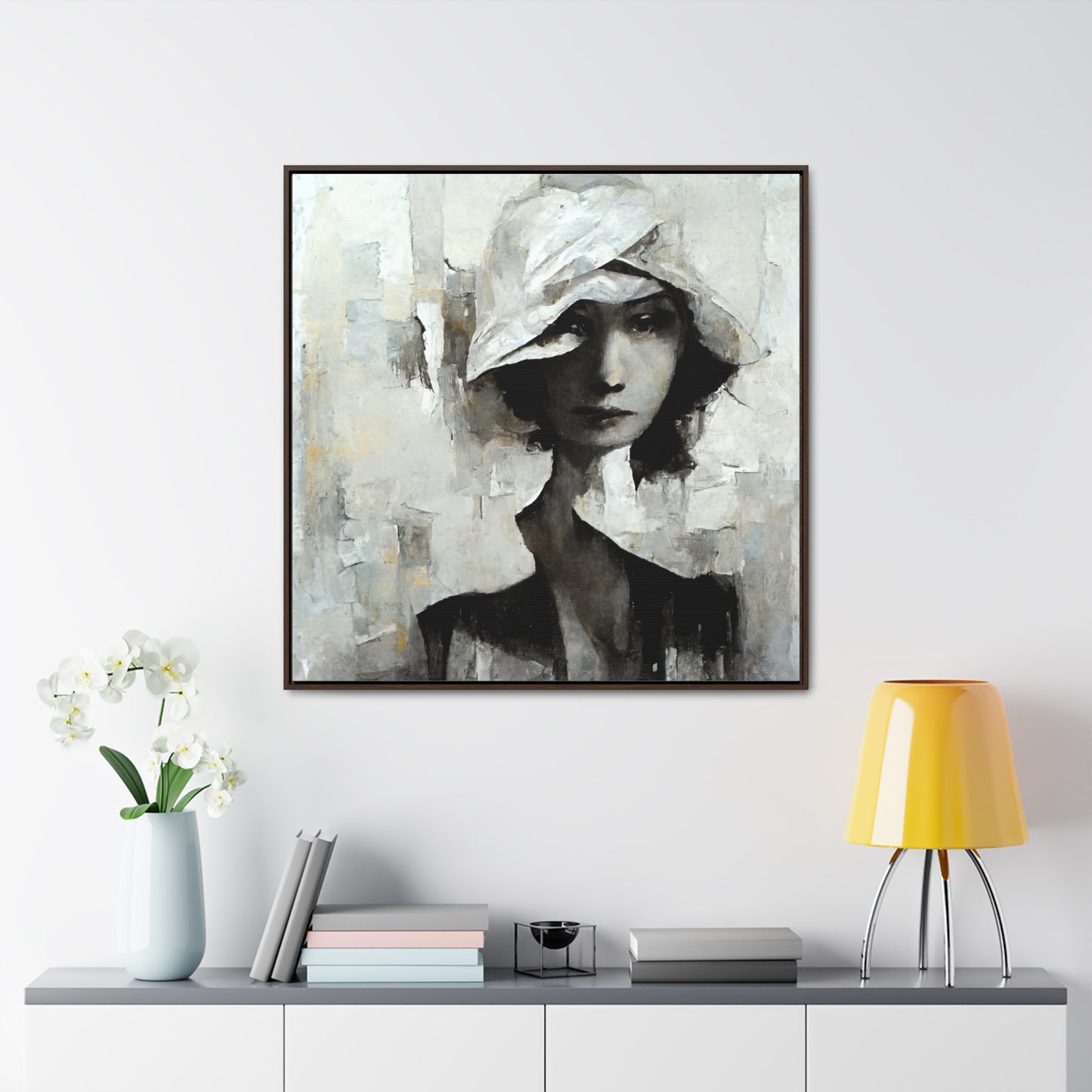 Forgotten face, Valentinii, Gallery Canvas Wraps, Square Frame