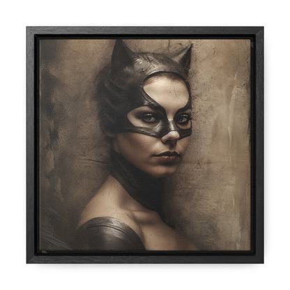 Cat Woman 18, Gallery Canvas Wraps, Square Frame