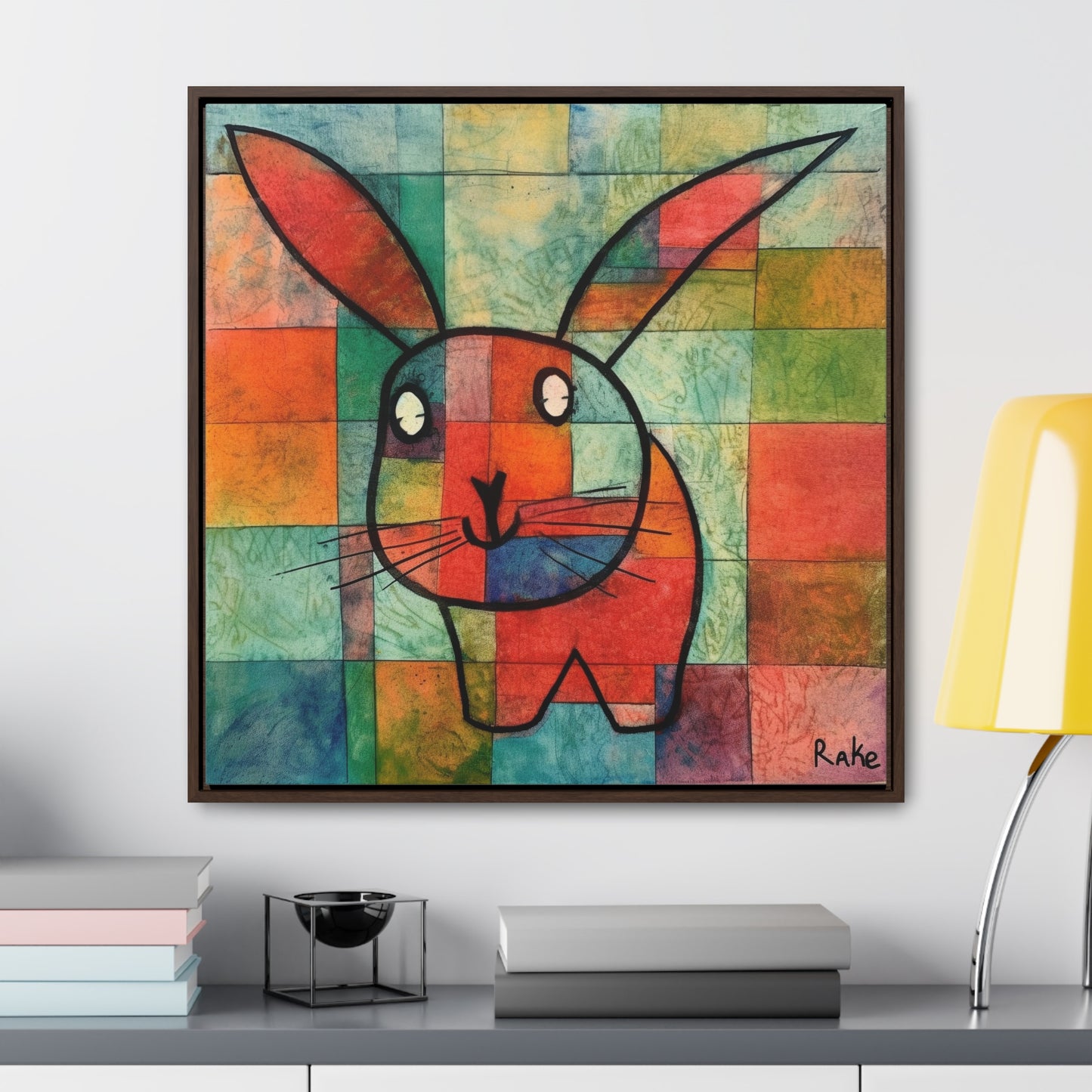 Rabbit 34, Gallery Canvas Wraps, Square Frame