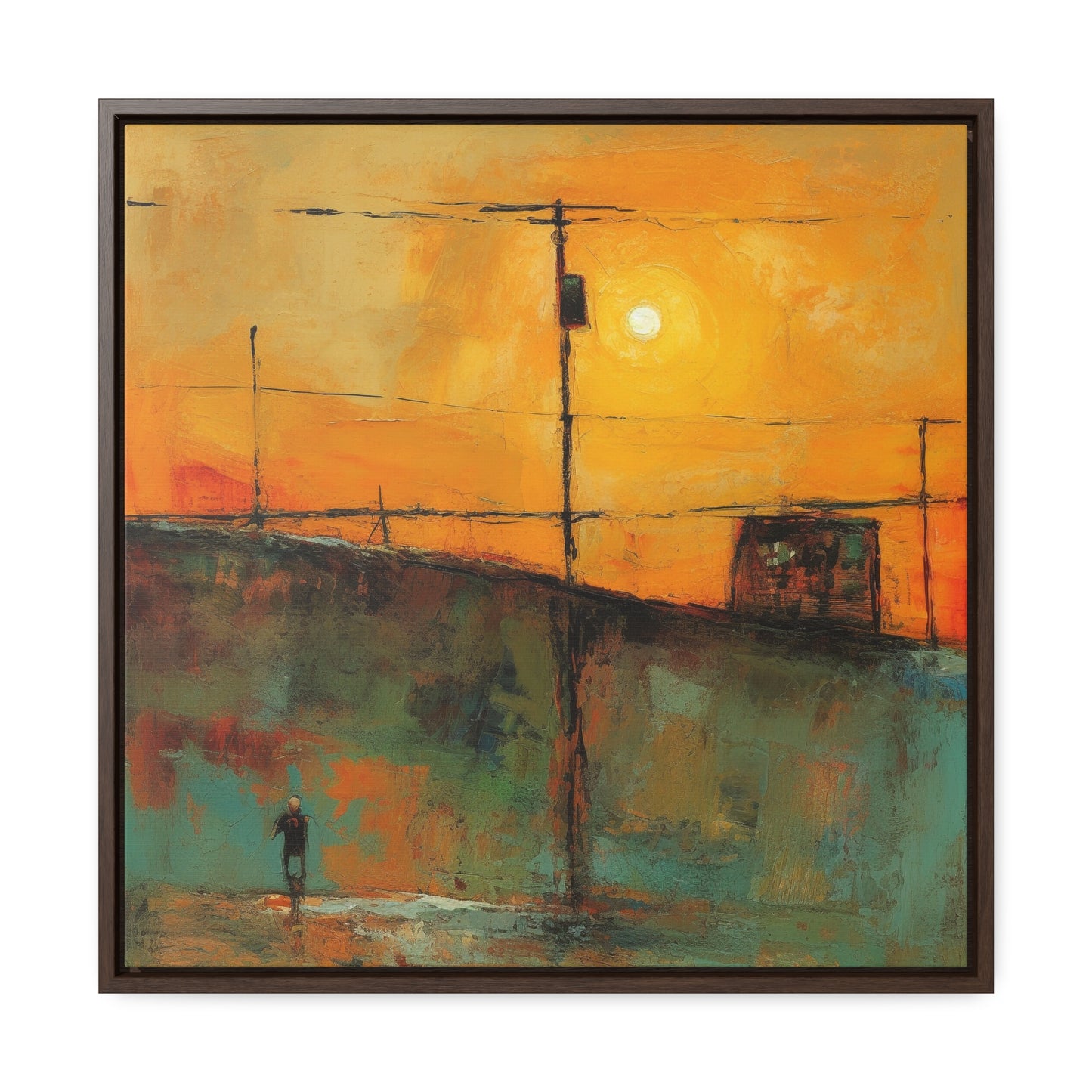 Land of the Sun 51, Valentinii, Gallery Canvas Wraps, Square Frame