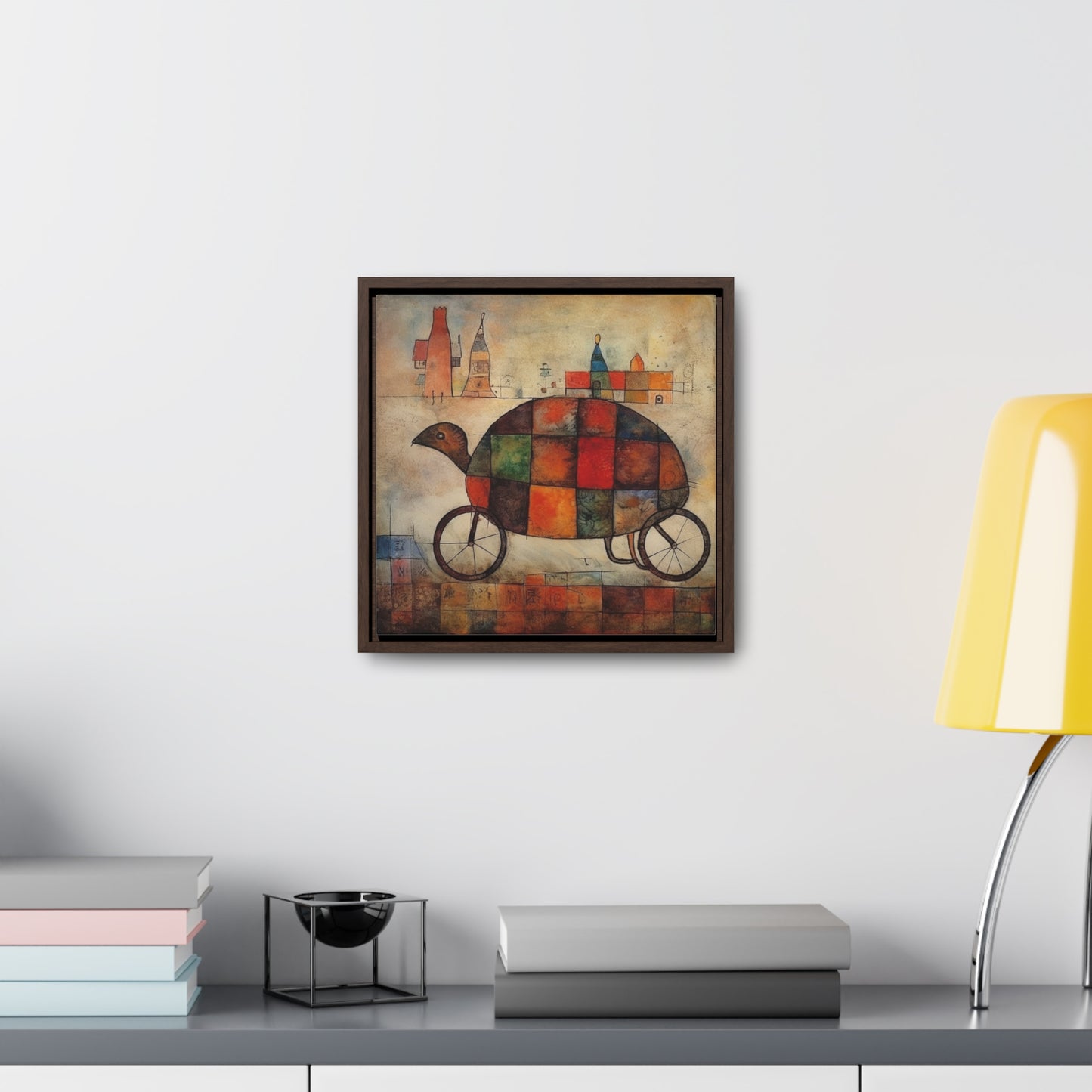 Turtle 6, Gallery Canvas Wraps, Square Frame