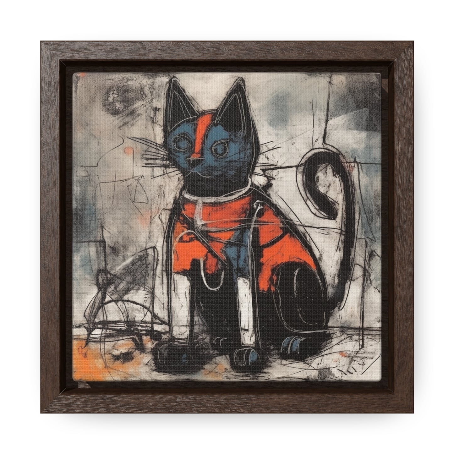 Cat 27, Gallery Canvas Wraps, Square Frame