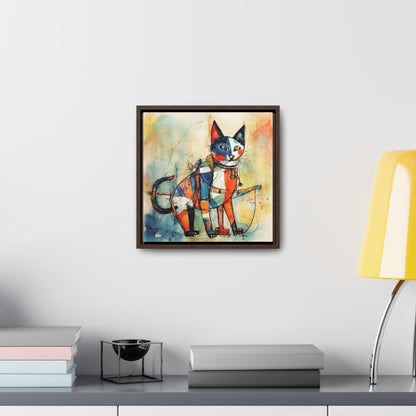 Cat 103, Gallery Canvas Wraps, Square Frame