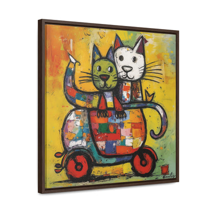 Cat 141, Gallery Canvas Wraps, Square Frame