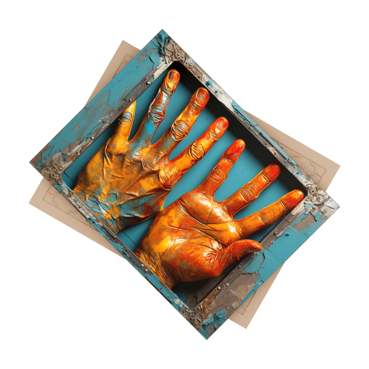 Hands 107, Ceramic Photo Tile