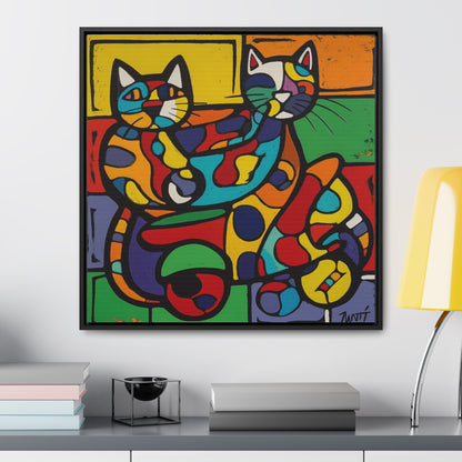 Cat 147, Gallery Canvas Wraps, Square Frame