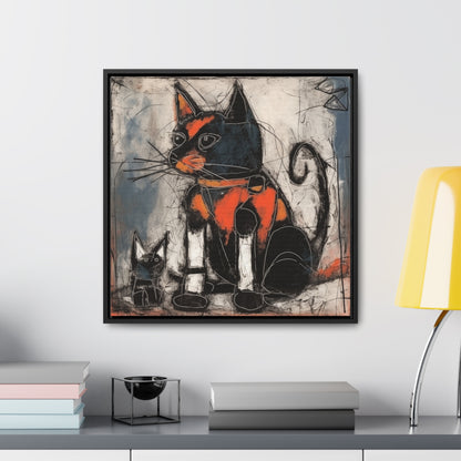 Cat 33, Gallery Canvas Wraps, Square Frame