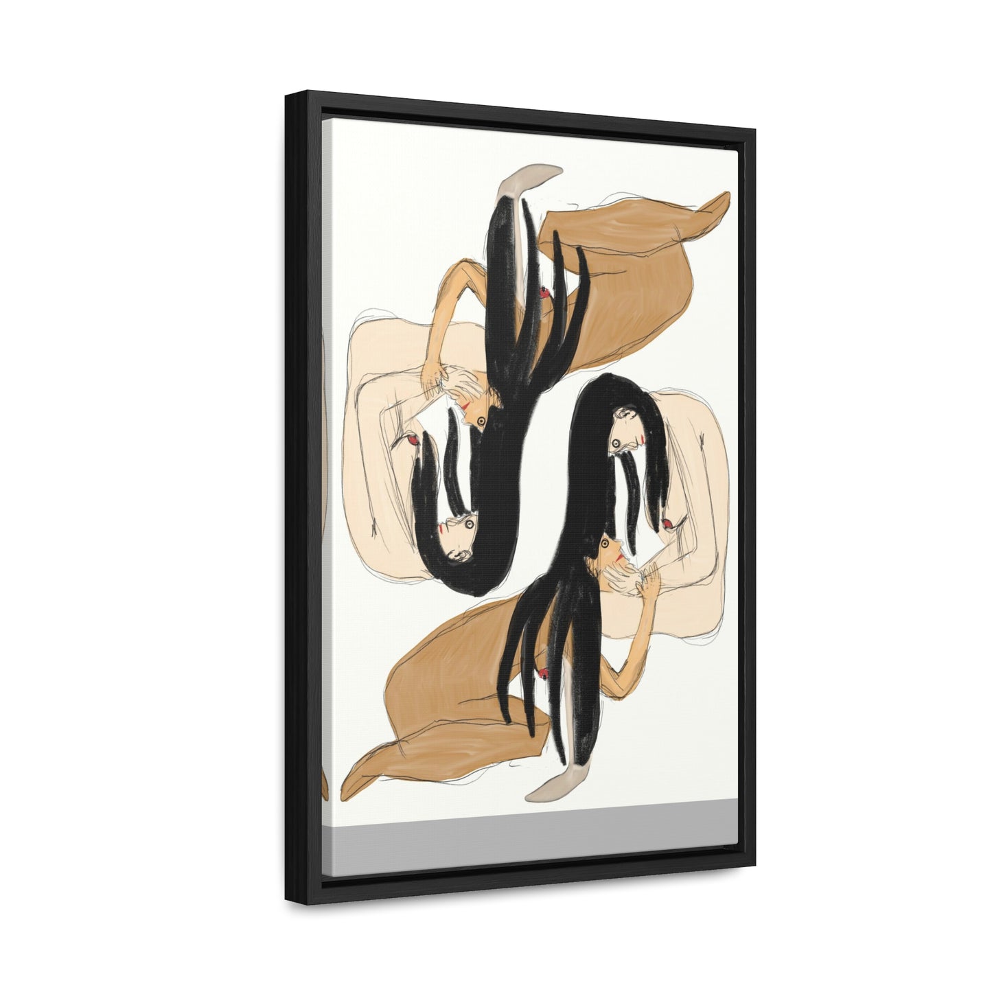 Mirrors, Original Eduard Pavel, Gallery Canvas Wraps, Vertical Frame