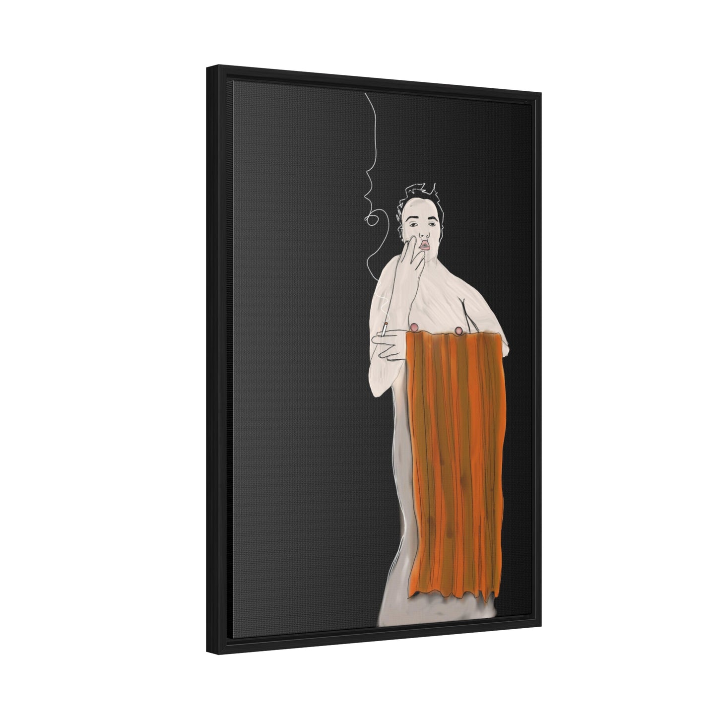 Official shame, Original Eduard Pavel, Gallery Canvas Wraps, Vertical Frame