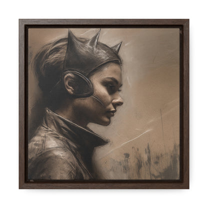 Cat Woman 15, Gallery Canvas Wraps, Square Frame