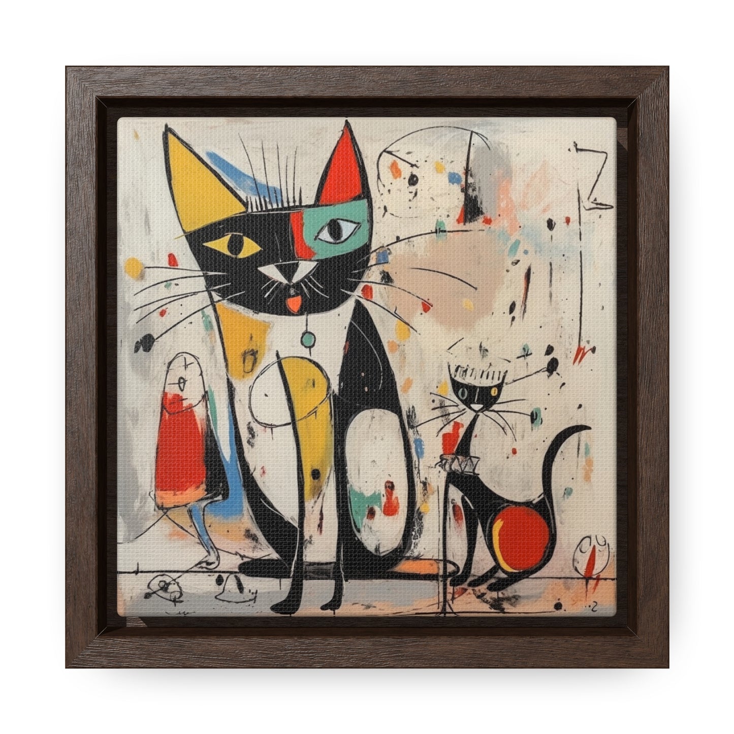 Cat 64, Gallery Canvas Wraps, Square Frame