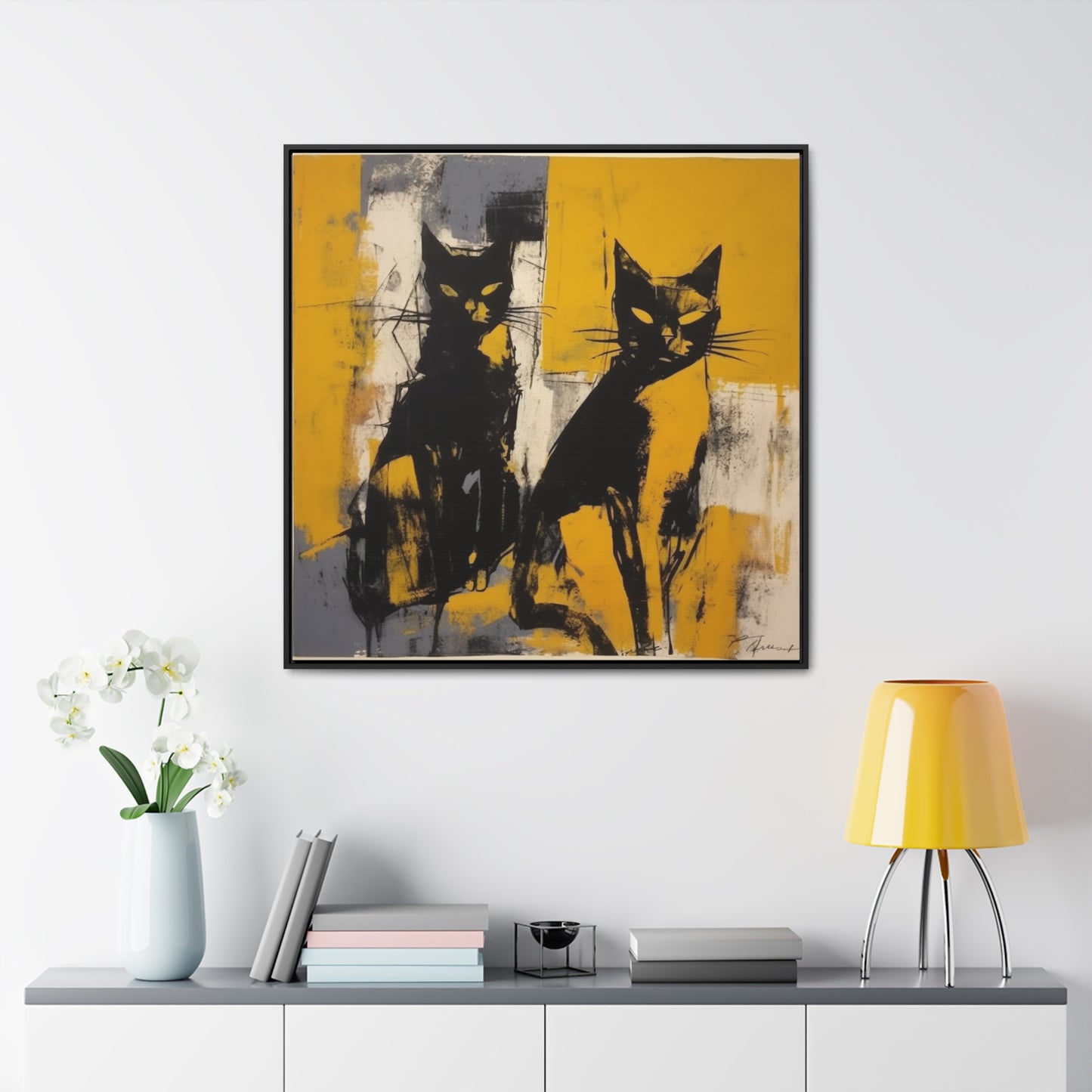 Cat 10, Gallery Canvas Wraps, Square Frame