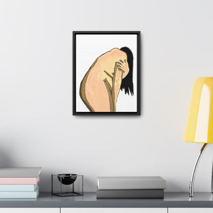 Sorrowful Woman, Original Eduard Pavel, Gallery Canvas Wraps, Vertical Frame