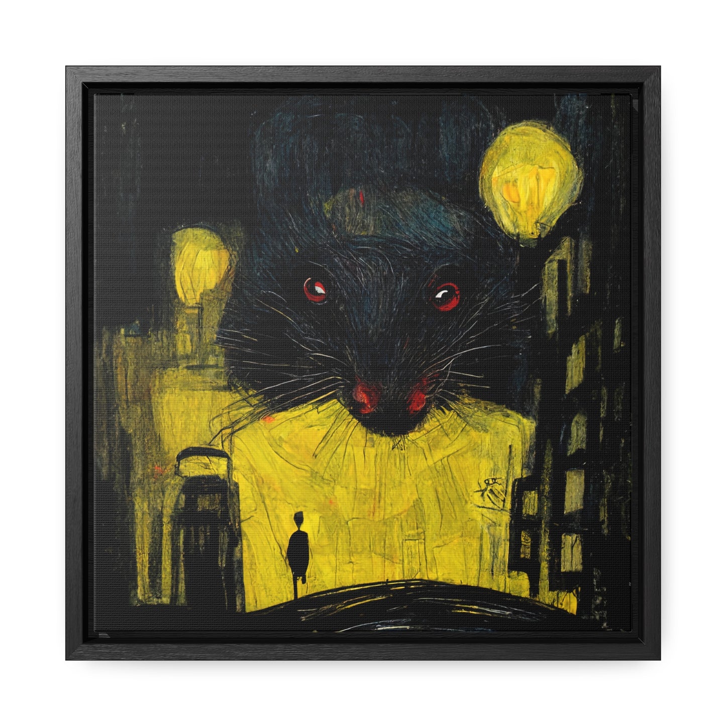 Urban Rat 8, Valentinii, Gallery Canvas Wraps, Square Frame
