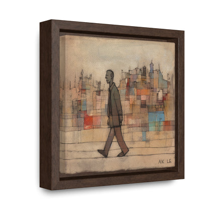 Sad Man 20, Valentinii, Gallery Canvas Wraps, Square Frame