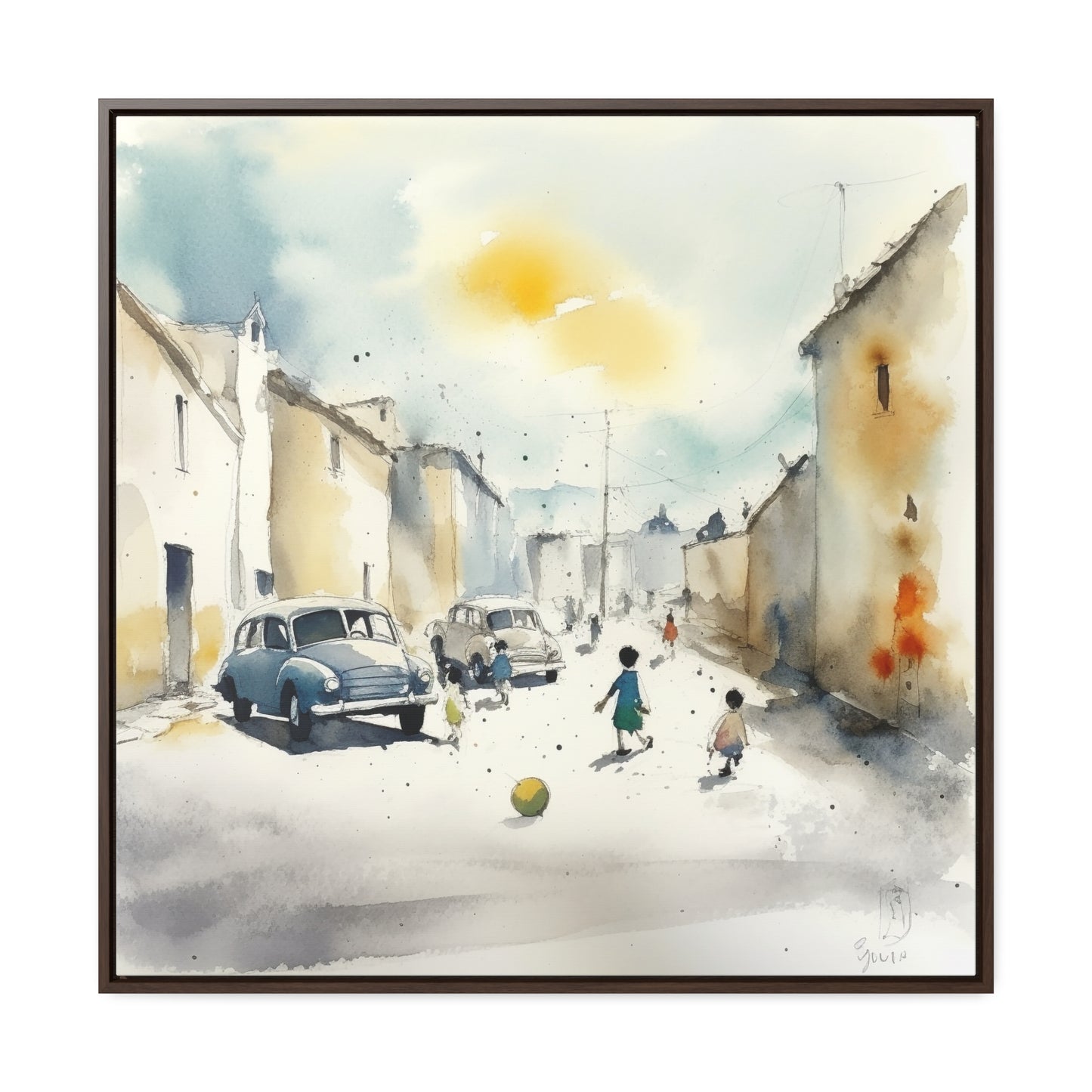 Childhood 14, Gallery Canvas Wraps, Square Frame