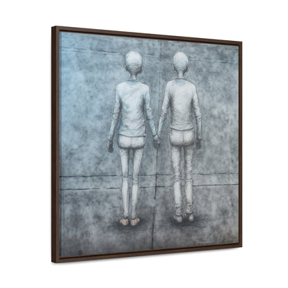 The Courage of Vulnerability 13, Valentinii, Gallery Canvas Wraps, Square Frame