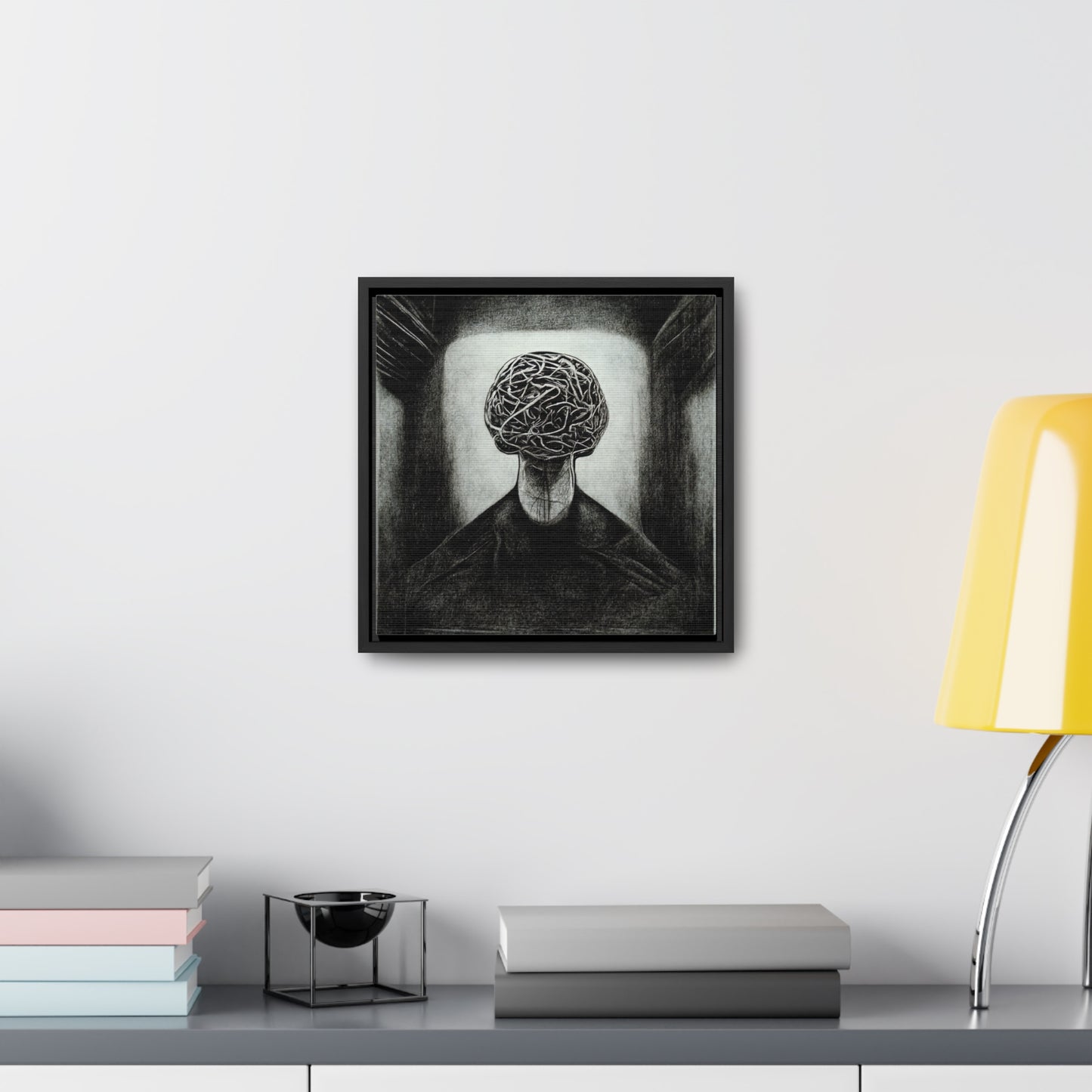 Brain 16, Valentinii, Gallery Canvas Wraps, Square Frame