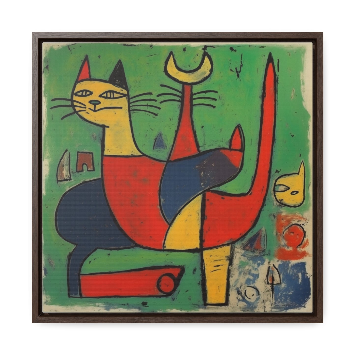 Cat 136, Gallery Canvas Wraps, Square Frame