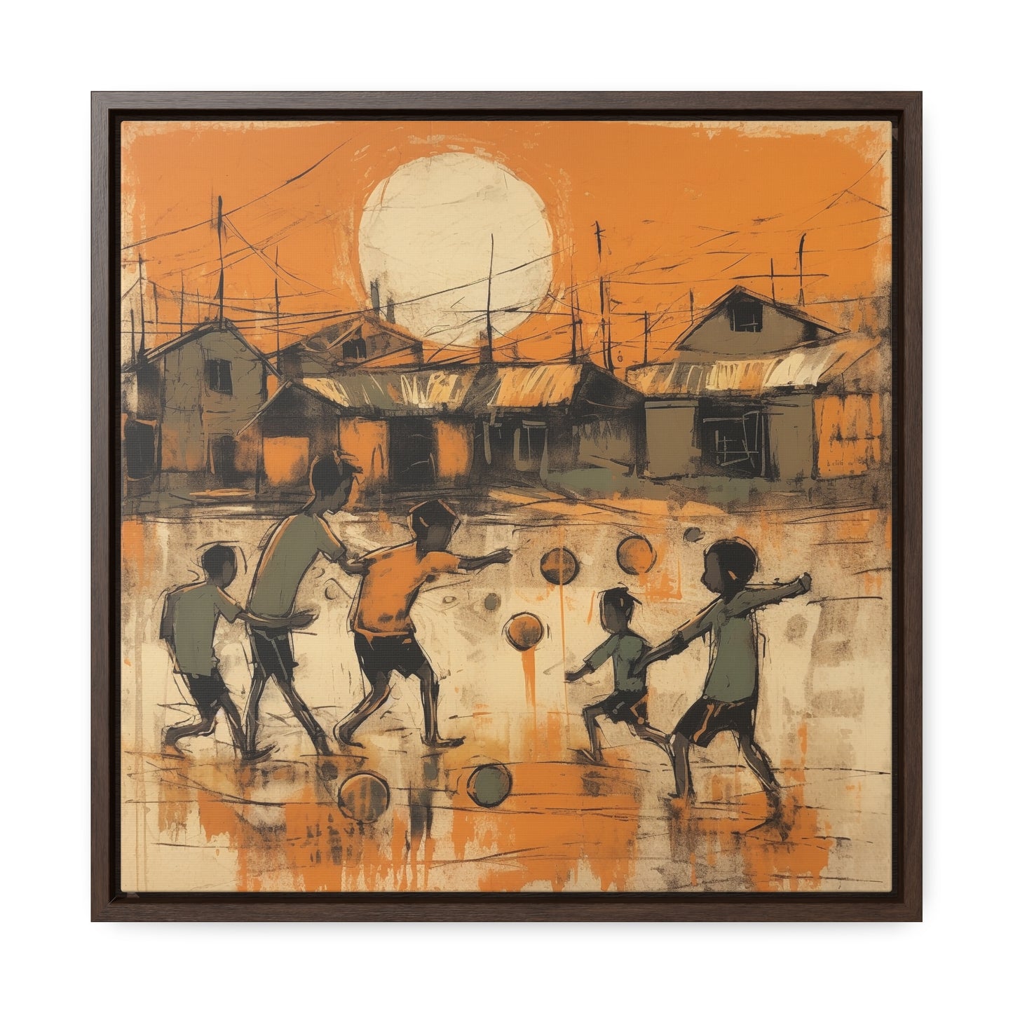 Childhood 22, Gallery Canvas Wraps, Square Frame