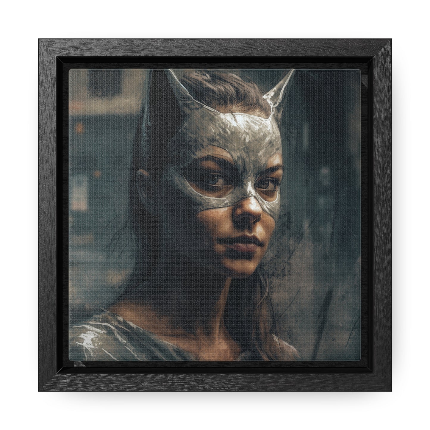 Cat Woman 23, Gallery Canvas Wraps, Square Frame