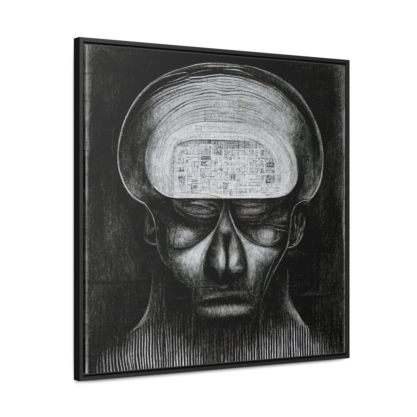 Brain 51, Valentinii, Gallery Canvas Wraps, Square Frame