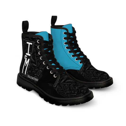 I'm, Men's Canvas Boots, Turquoise