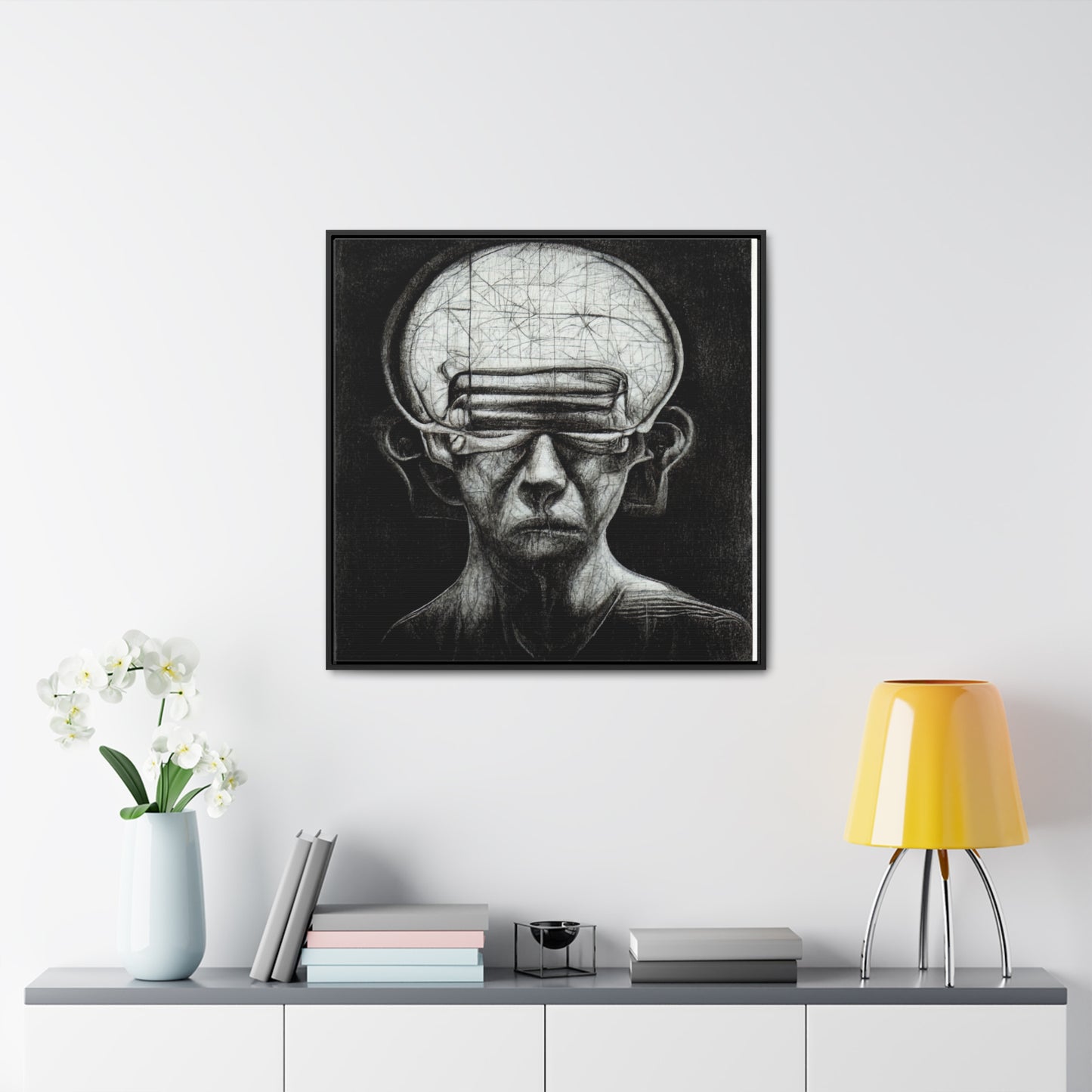 Brain 13, Valentinii, Gallery Canvas Wraps, Square Frame