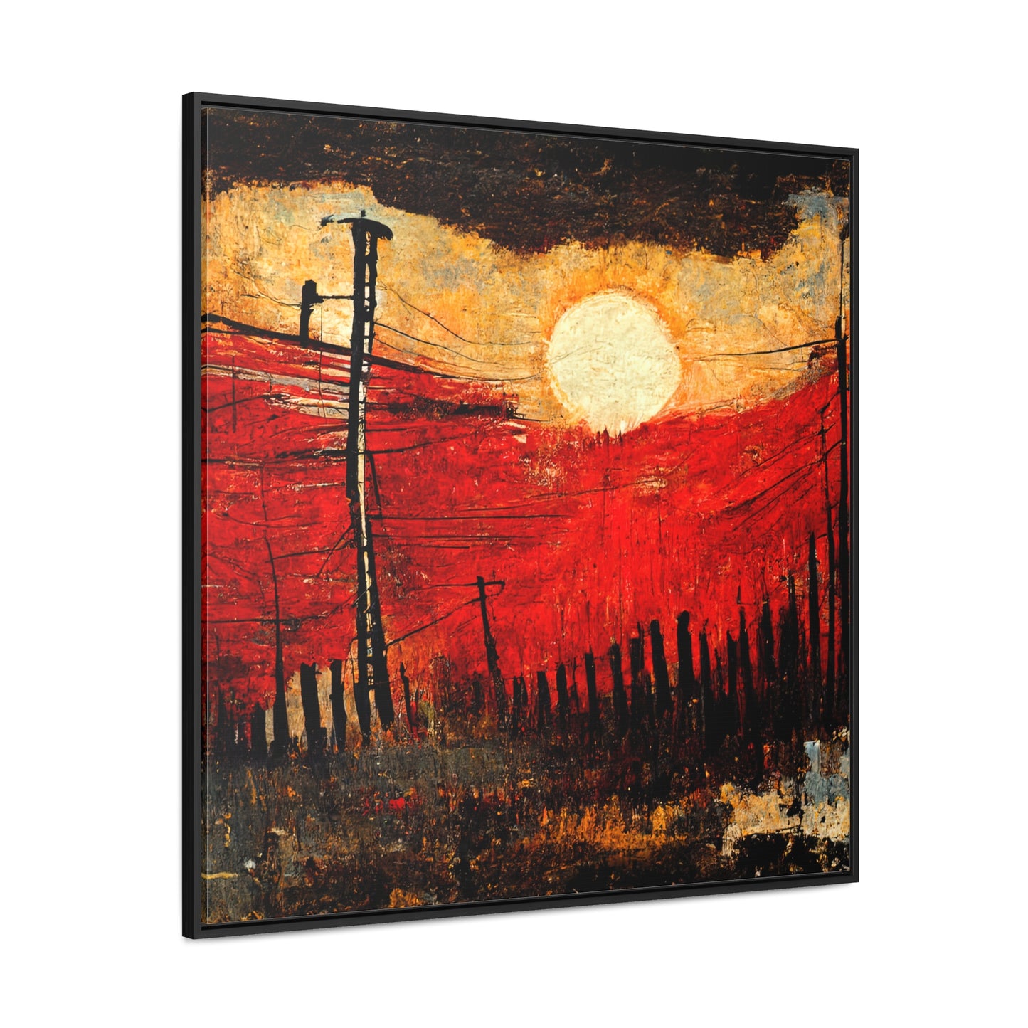 Land of the Sun 21, Valentinii, Gallery Canvas Wraps, Square Frame