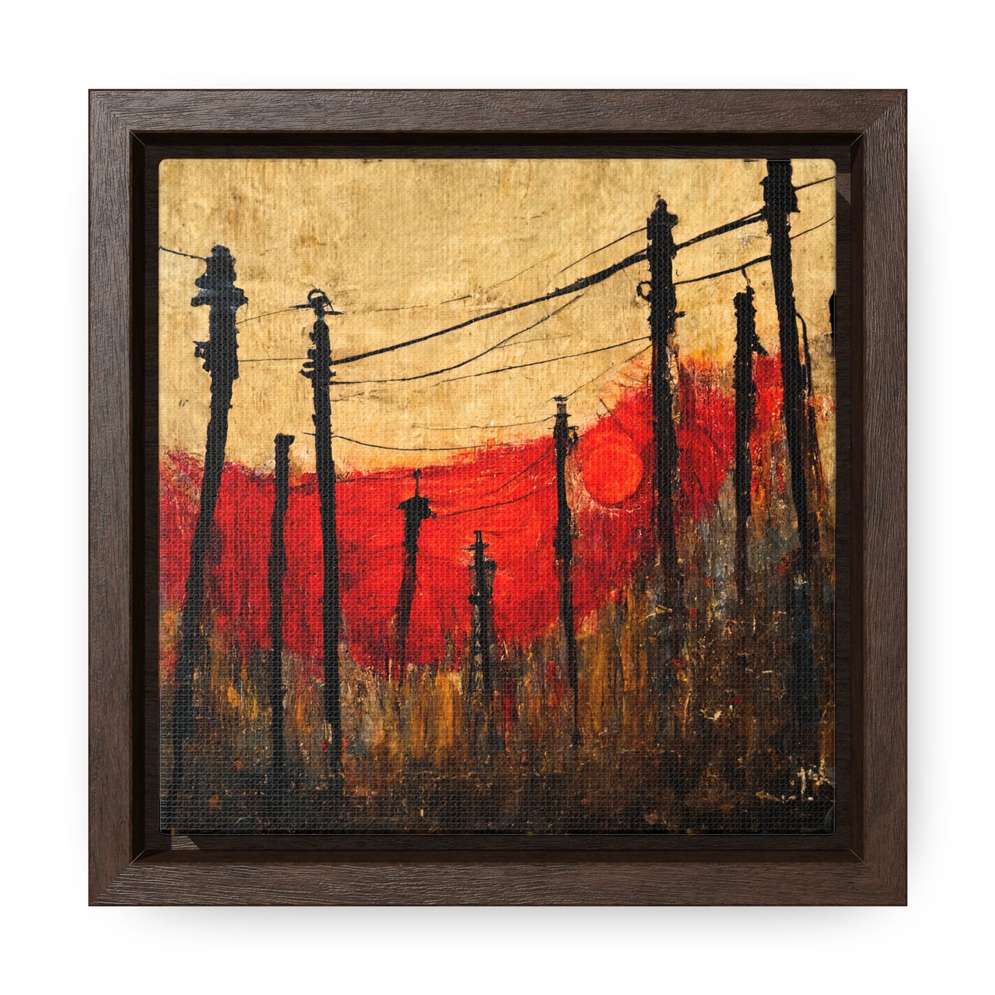 Land of the Sun 23, Valentinii, Gallery Canvas Wraps, Square Frame