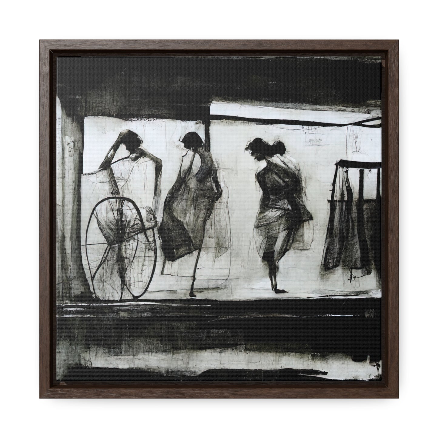 Domestic Memories 24, Valentinii, Gallery Canvas Wraps, Square Frame