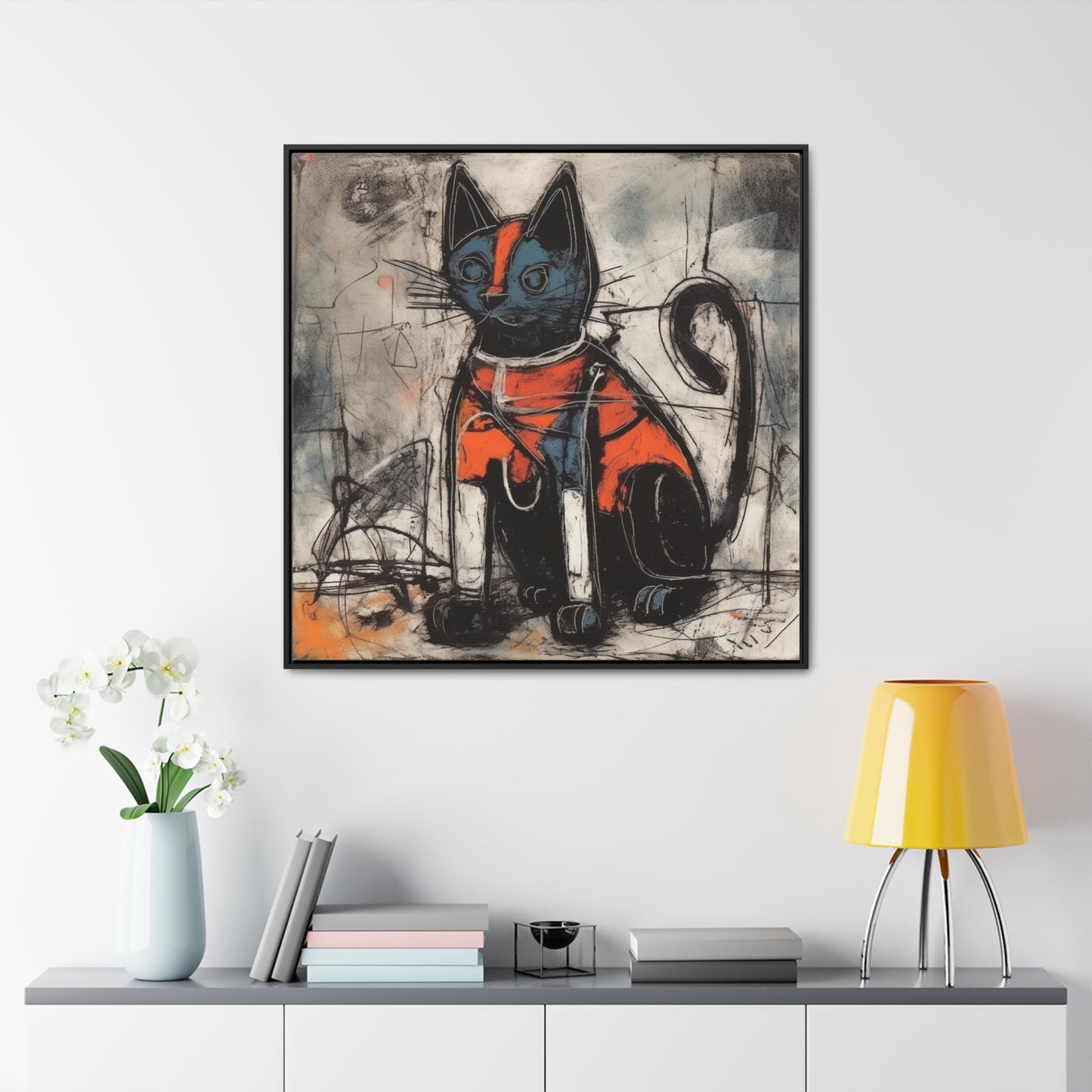 Cat 27, Gallery Canvas Wraps, Square Frame