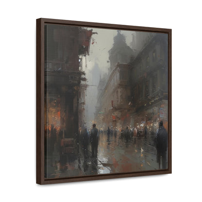 Social, Gallery Canvas Wraps, Square Frame