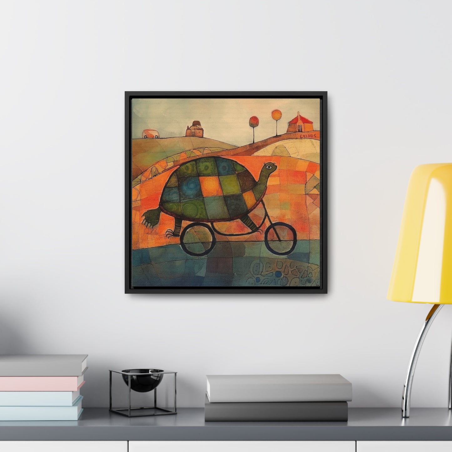 Turtle 13, Gallery Canvas Wraps, Square Frame