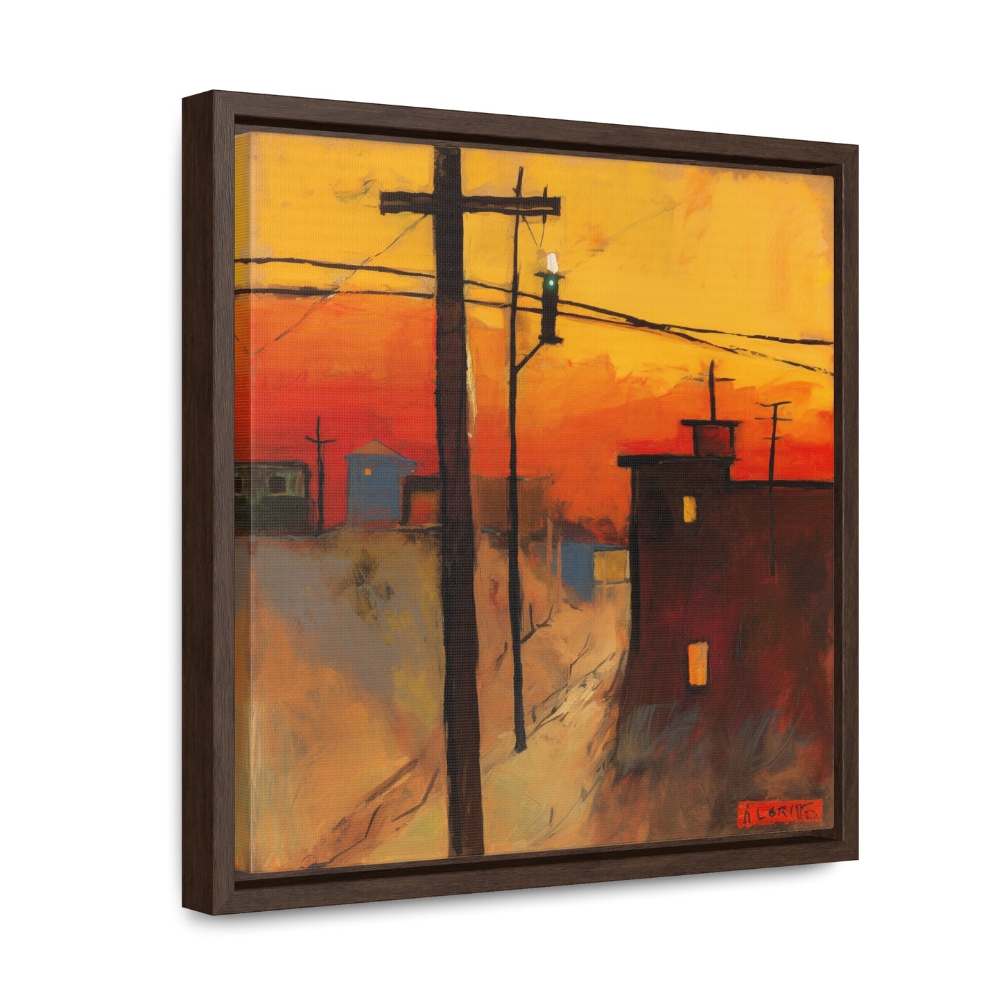 Land of the Sun 76, Valentinii, Gallery Canvas Wraps, Square Frame