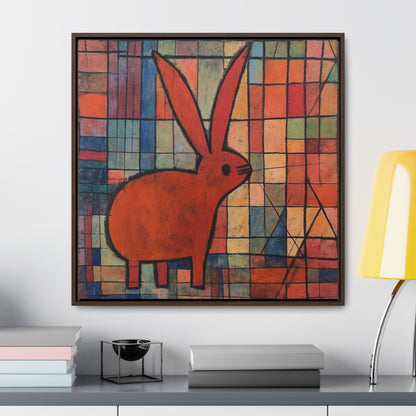 Rabbit 32, Gallery Canvas Wraps, Square Frame