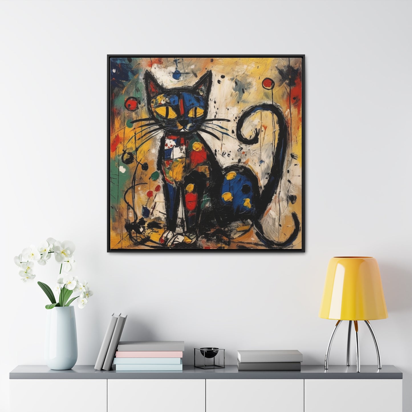 Cat 76, Gallery Canvas Wraps, Square Frame