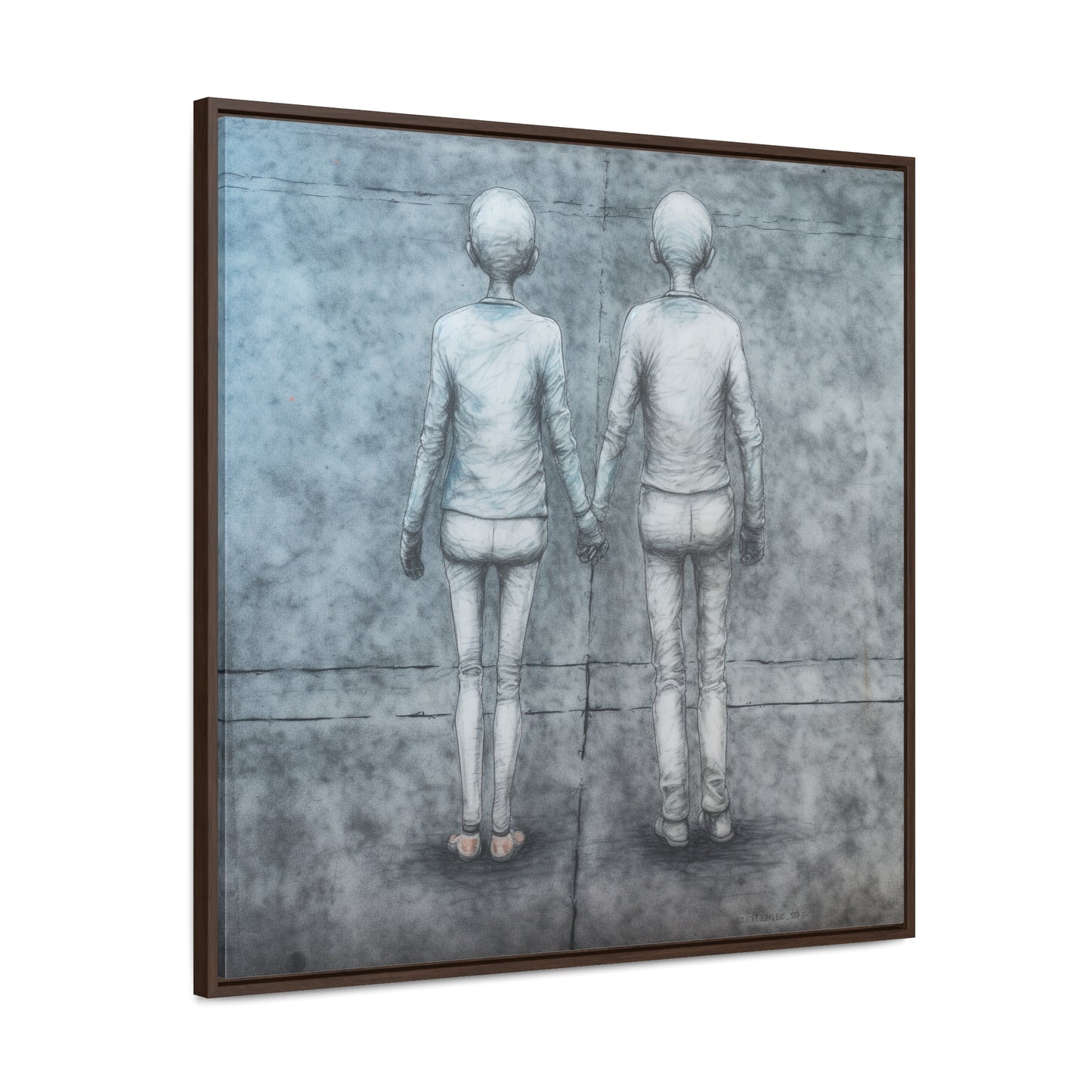 The Courage of Vulnerability 13, Valentinii, Gallery Canvas Wraps, Square Frame