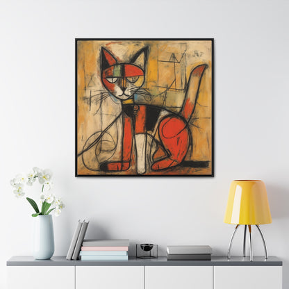 Cat 91, Gallery Canvas Wraps, Square Frame