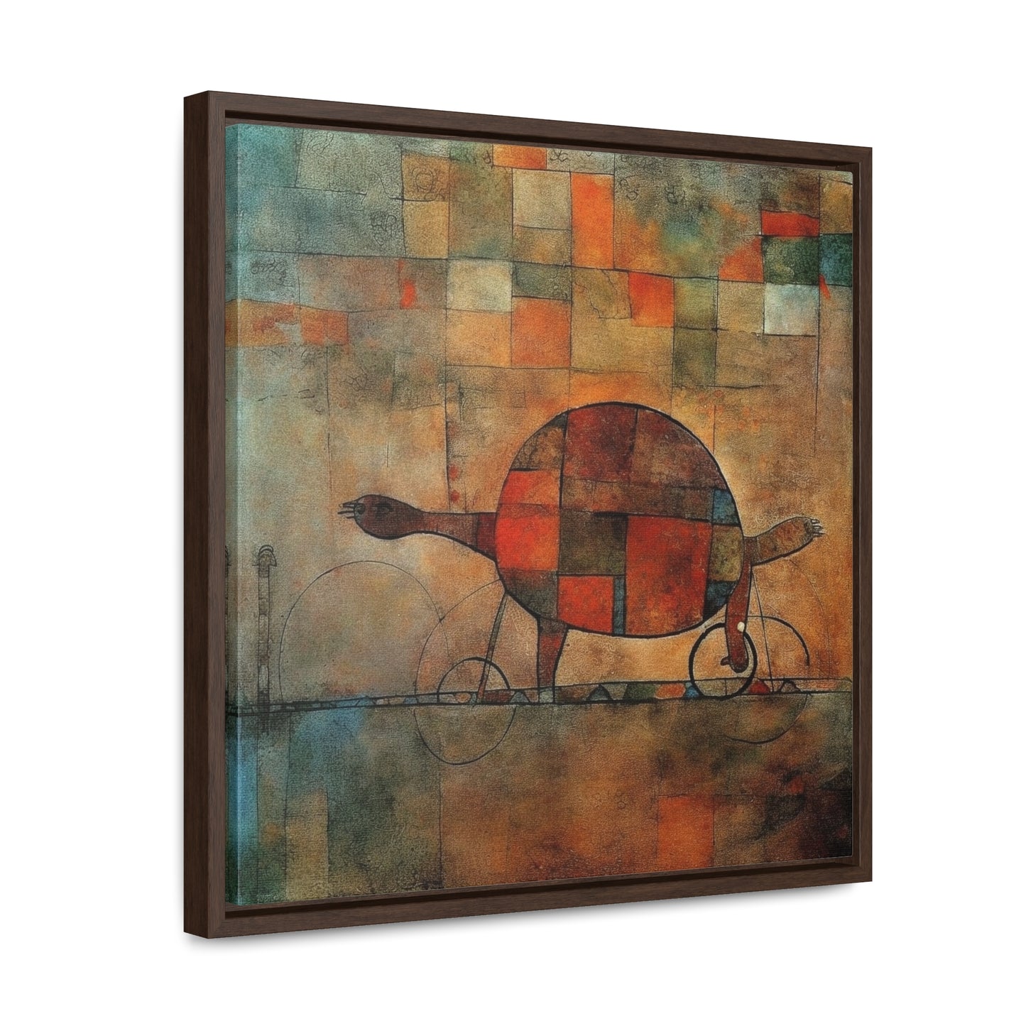 Turtle 11, Gallery Canvas Wraps, Square Frame