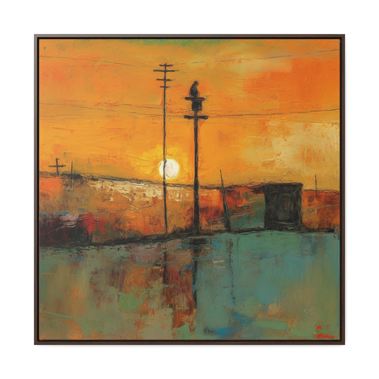 Land of the Sun 48, Valentinii, Gallery Canvas Wraps, Square Frame