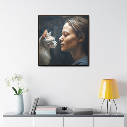 Cat Woman 32, Gallery Canvas Wraps, Square Frame