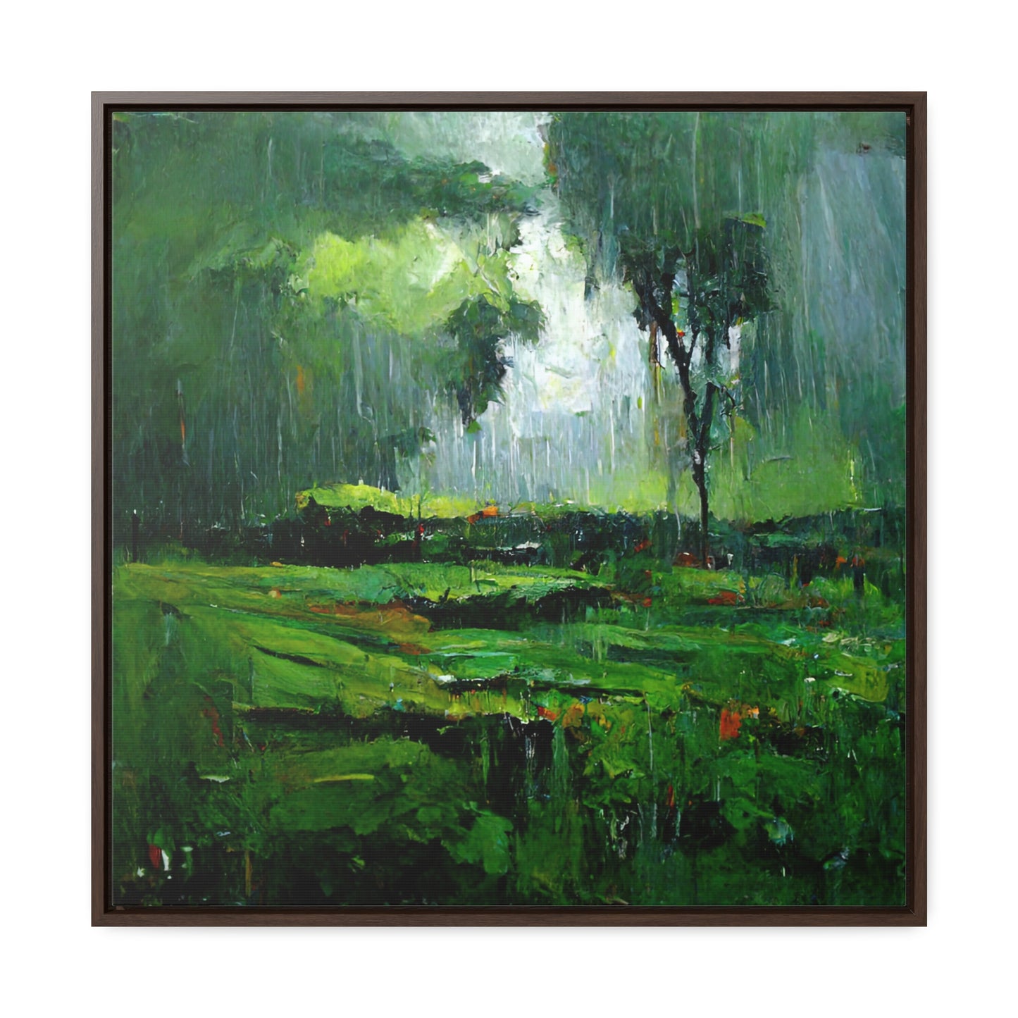 To the Rainy Land, Valentinii, Gallery Canvas Wraps, Square Frame