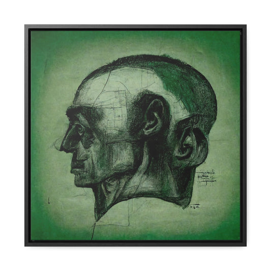 Heads 10, Valentinii, Gallery Canvas Wraps, Square Frame