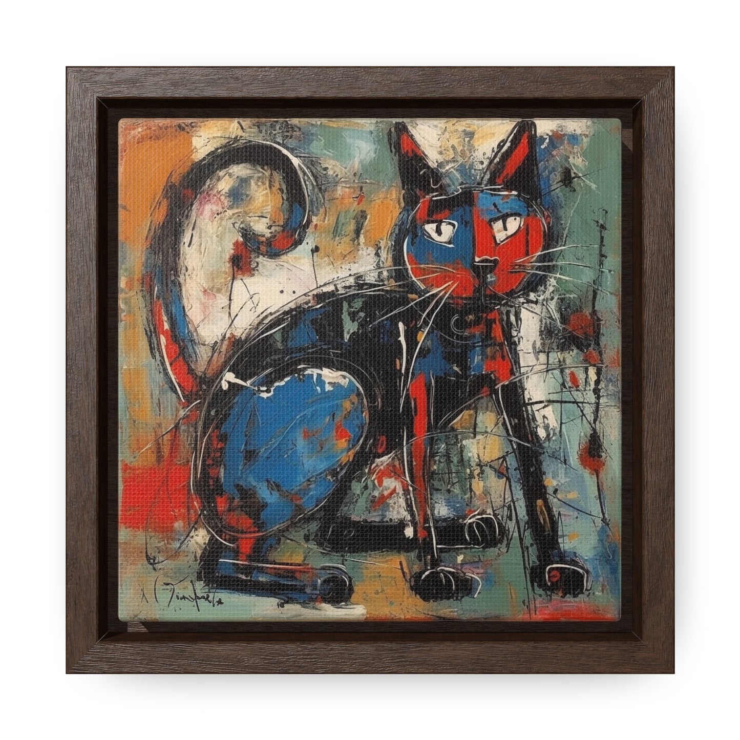 Cat 39, Gallery Canvas Wraps, Square Frame