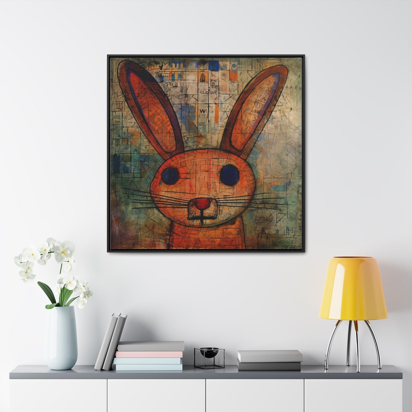 Rabbit, Gallery Canvas Wraps, Square Frame