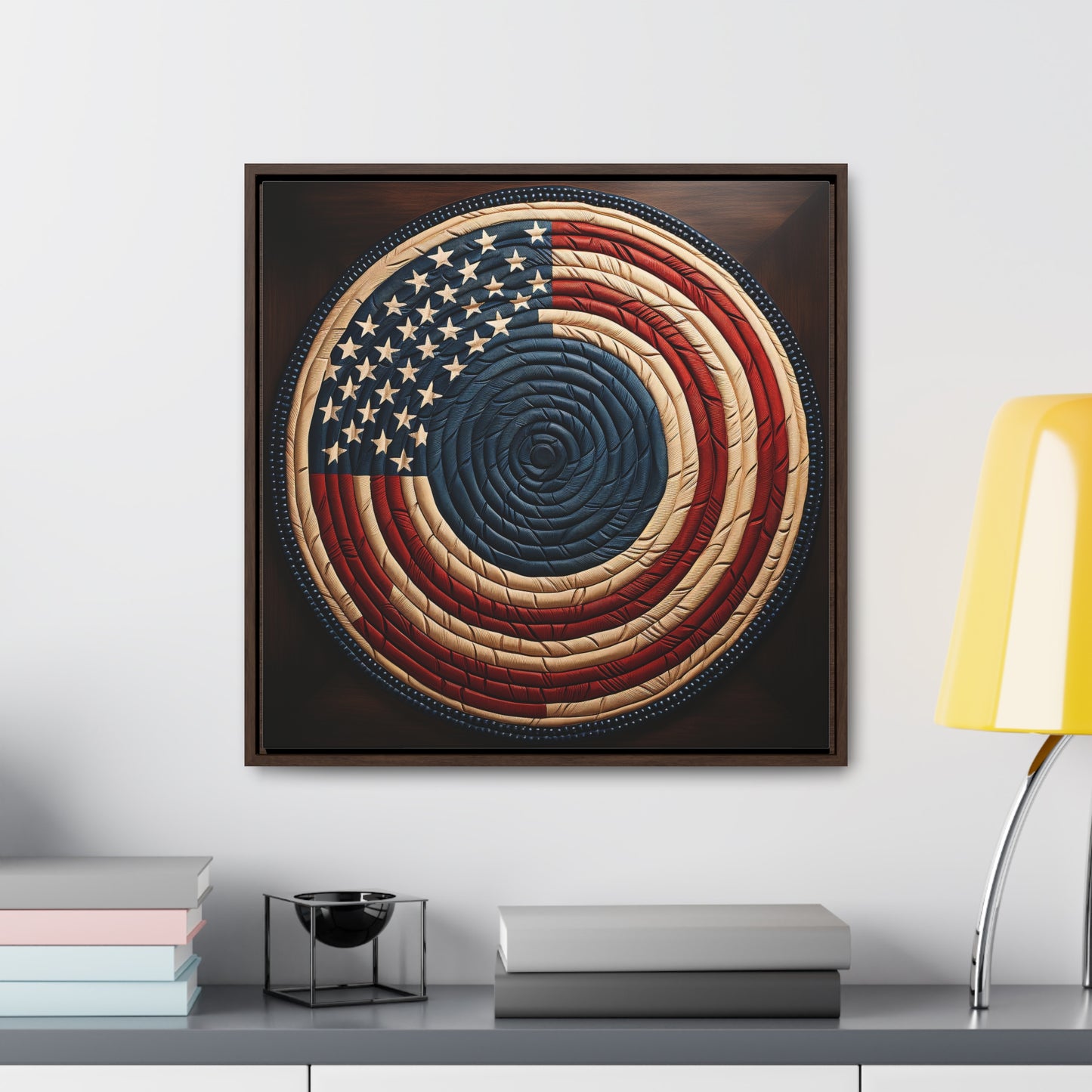 Flag 15, Gallery Canvas Wraps, Square Frame