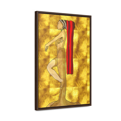 Woman in Gold, Original Eduard Pavel, Gallery Canvas Wraps, Vertical Frame