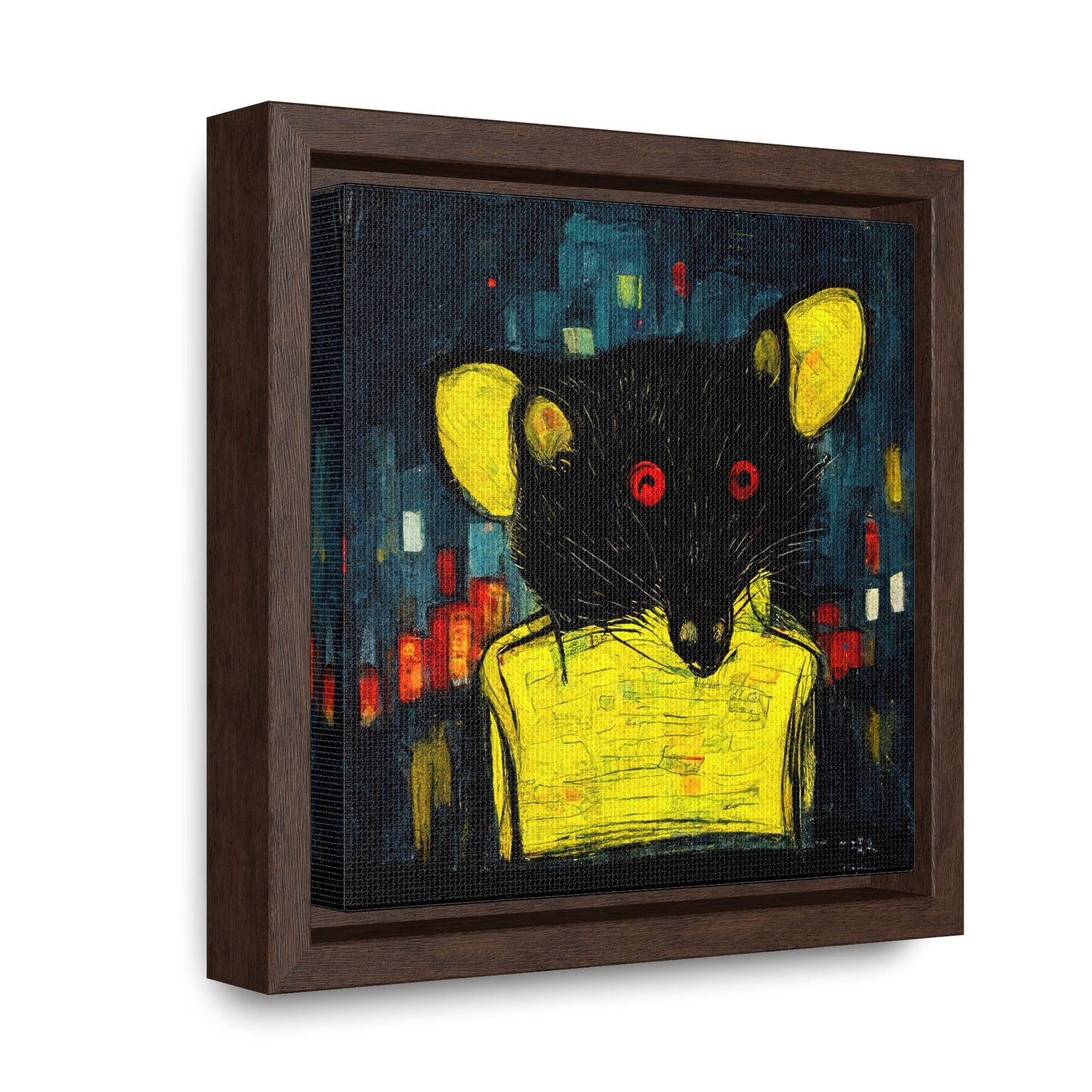 Urban Rat 7, Valentinii, Gallery Canvas Wraps, Square Frame