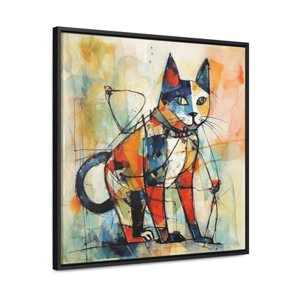 Cat 77, Gallery Canvas Wraps, Square Frame